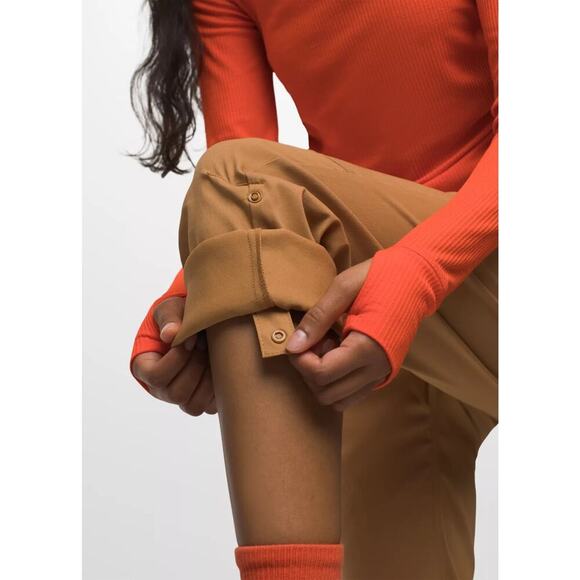 Prana Halle Straight Pant Stretch Zion Womens Size 0 in Earthbound - Picture 7 of 13